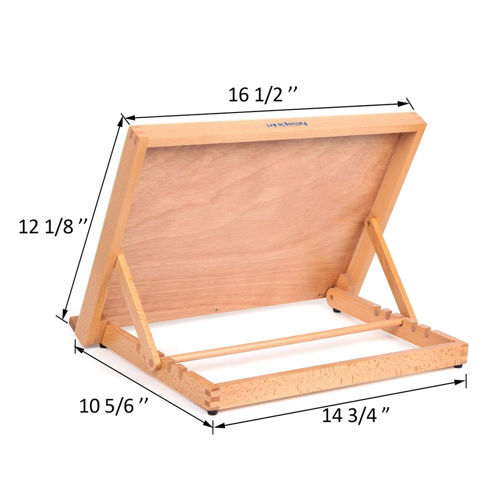 Falling in Art 5-Position Wood Drafting Table Easel Drawing and Sketching Boa...