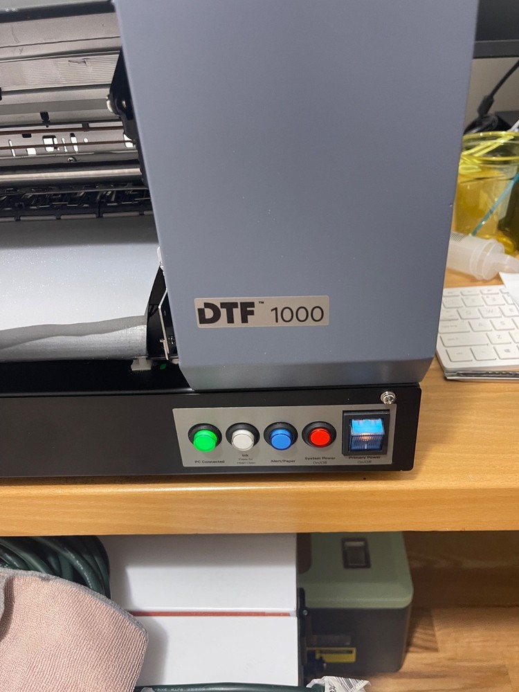 Uninet 1000 A3+ DTF Printer with a Semi-Automatic Powder Shaker Macine