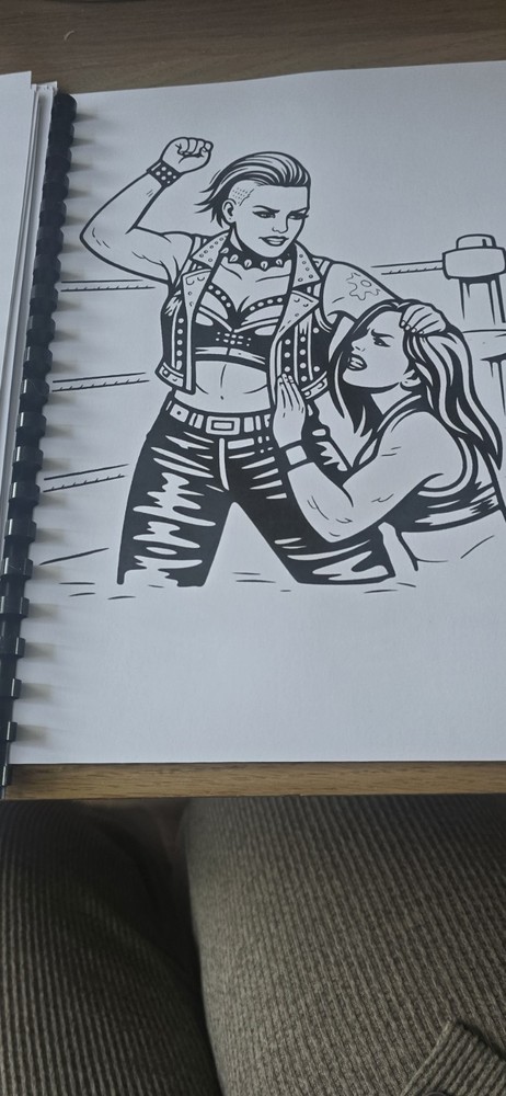 Rhea Ripley WWE Inspired Colouring Book