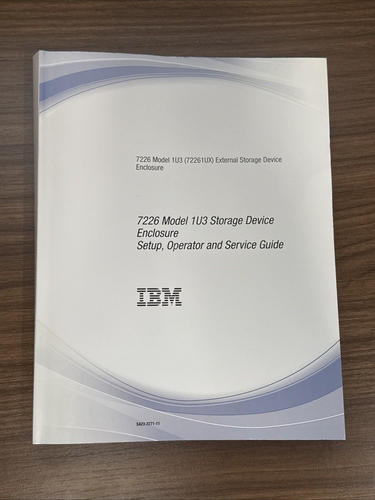 IBM 7226 Model. Setup, Operator, and Service Guide Book