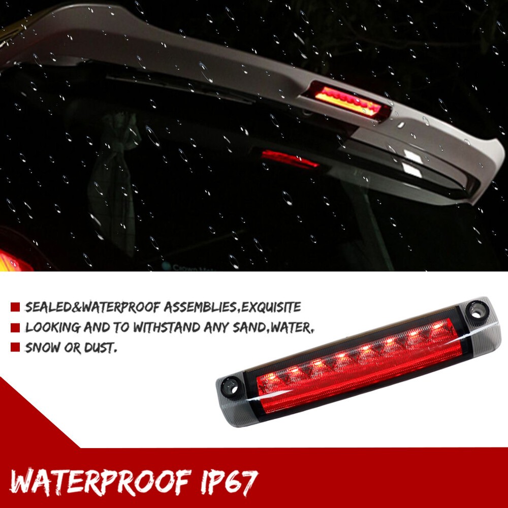 Black 3D LED Tube/9-LED 3rd Brake Light Assembly For Toyota Prius 4Runner Sienna