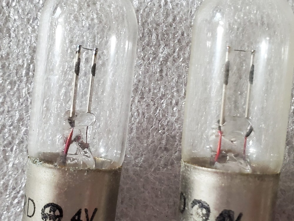 3 BRD 4V Lamp Bulbs (NOS)