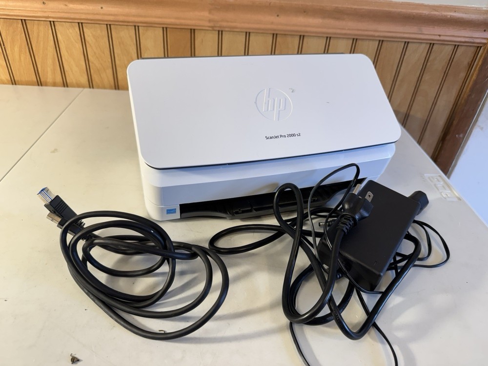HP ScanJet Pro 2000 S1 Sheetfed Desktop Duplex Document Scanner w/AC Adapter