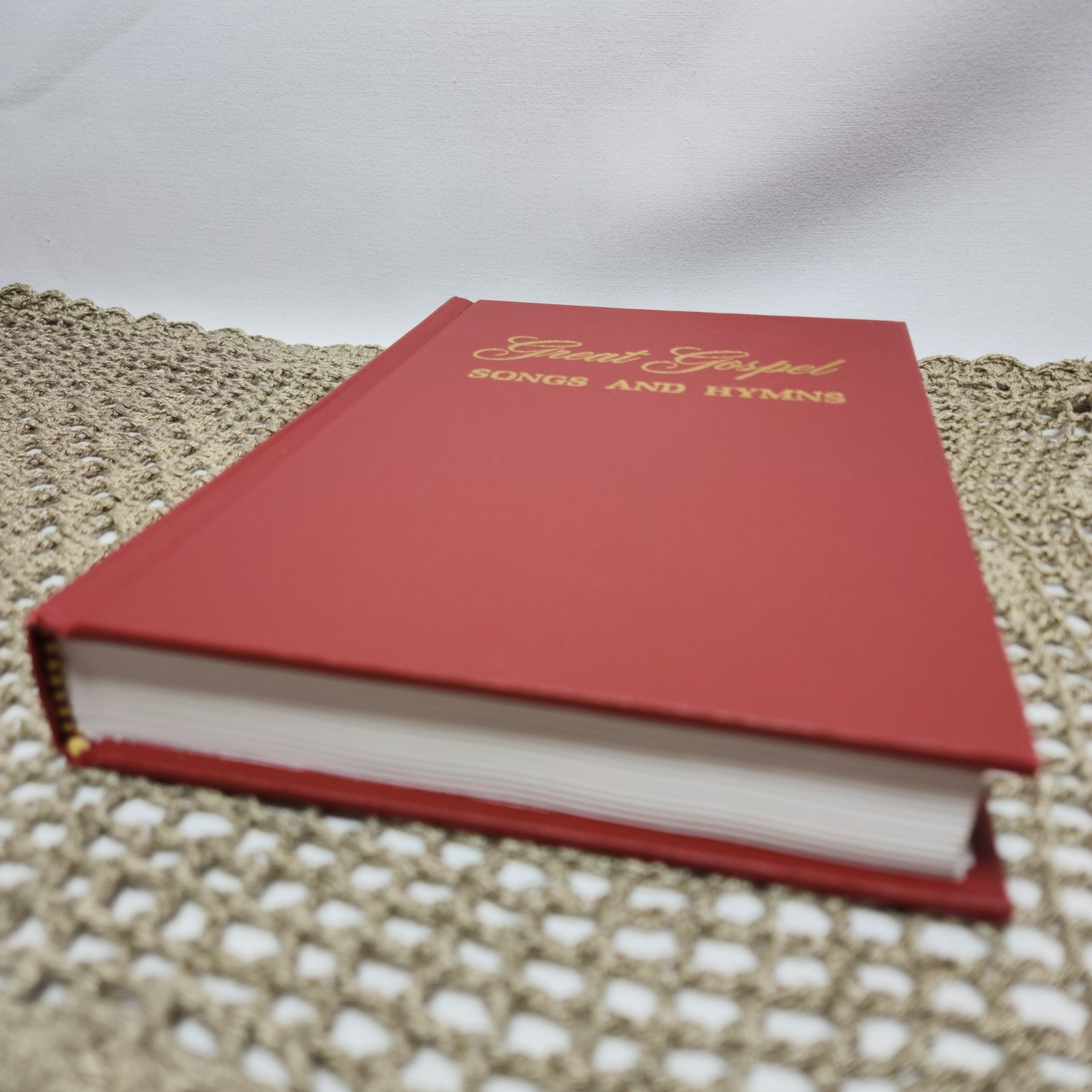 Vintage 1976 Great Gospel Songs And Hymns Red Hardcover Shape Note Edition