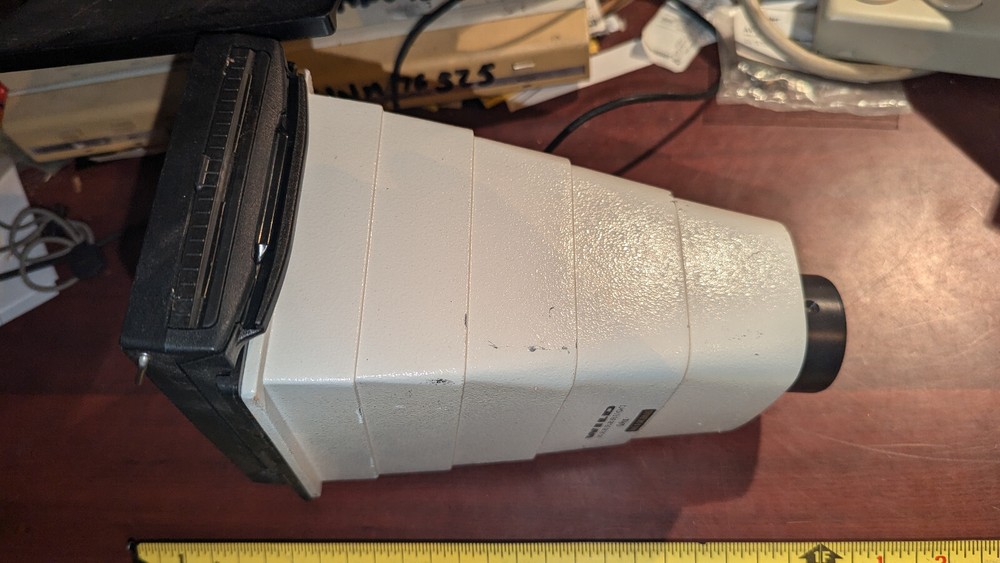 Wild Heerbrugg 0.8X Polaroid Camera Microscope Attachment