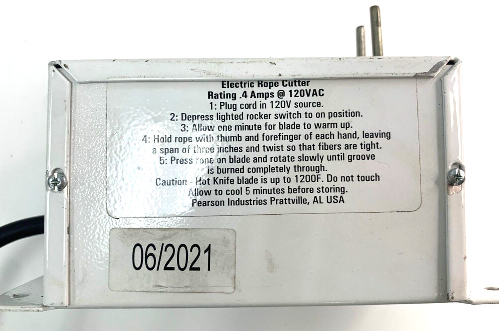 INTERTEK ELECTRIC ROPE CUTTER 3162980 120 VAC