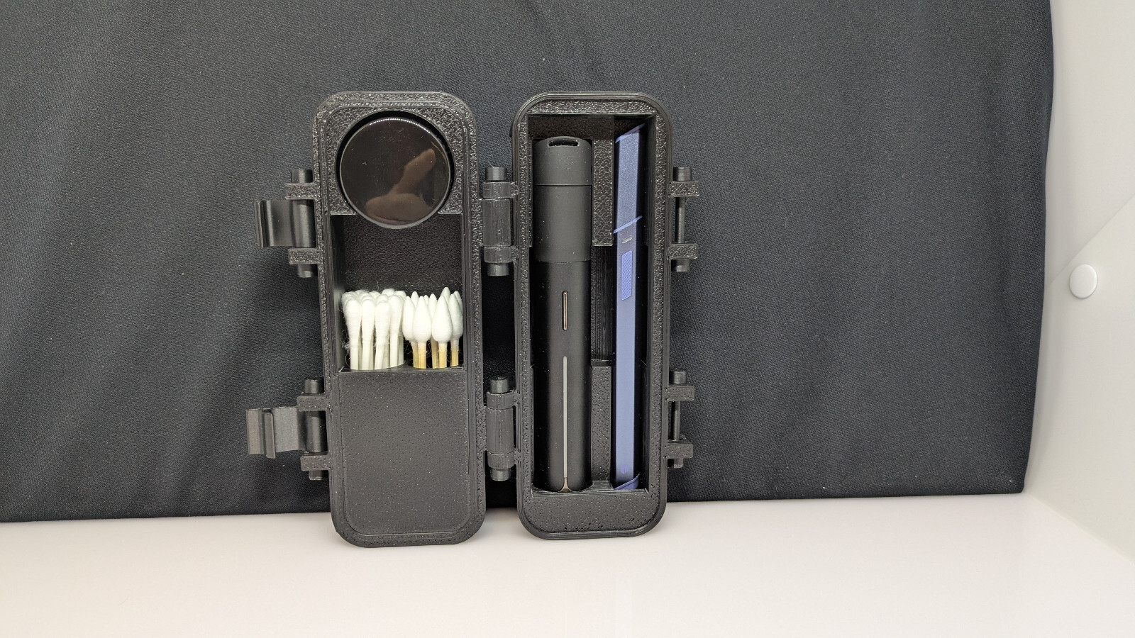 BLEMISHED Mini P U F F CO Pivot and Hot Knife Travel Case - Black Edition