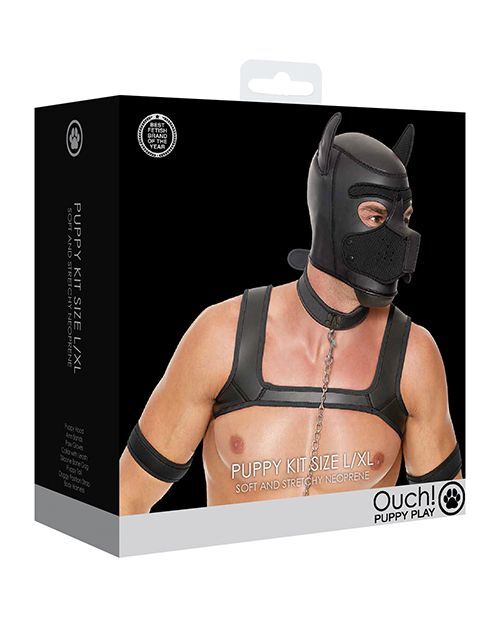 Shots Ouch Puppy Play Complete Kit Black