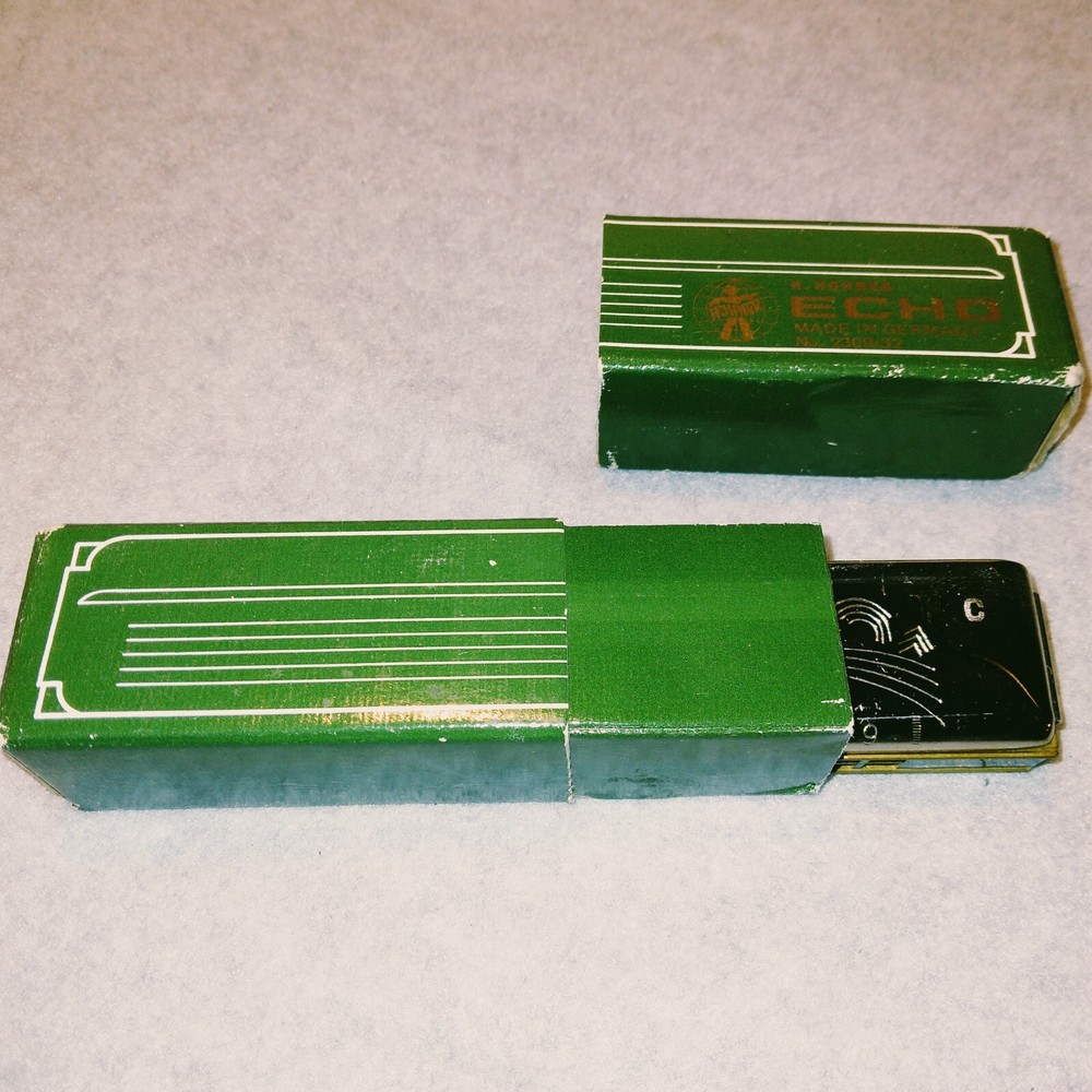 Vintage Harmonica M Hohner Echo Key C *Read*