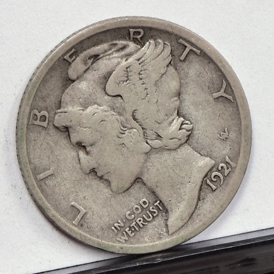 1921 Mercury Dime - VF (#59272-L)