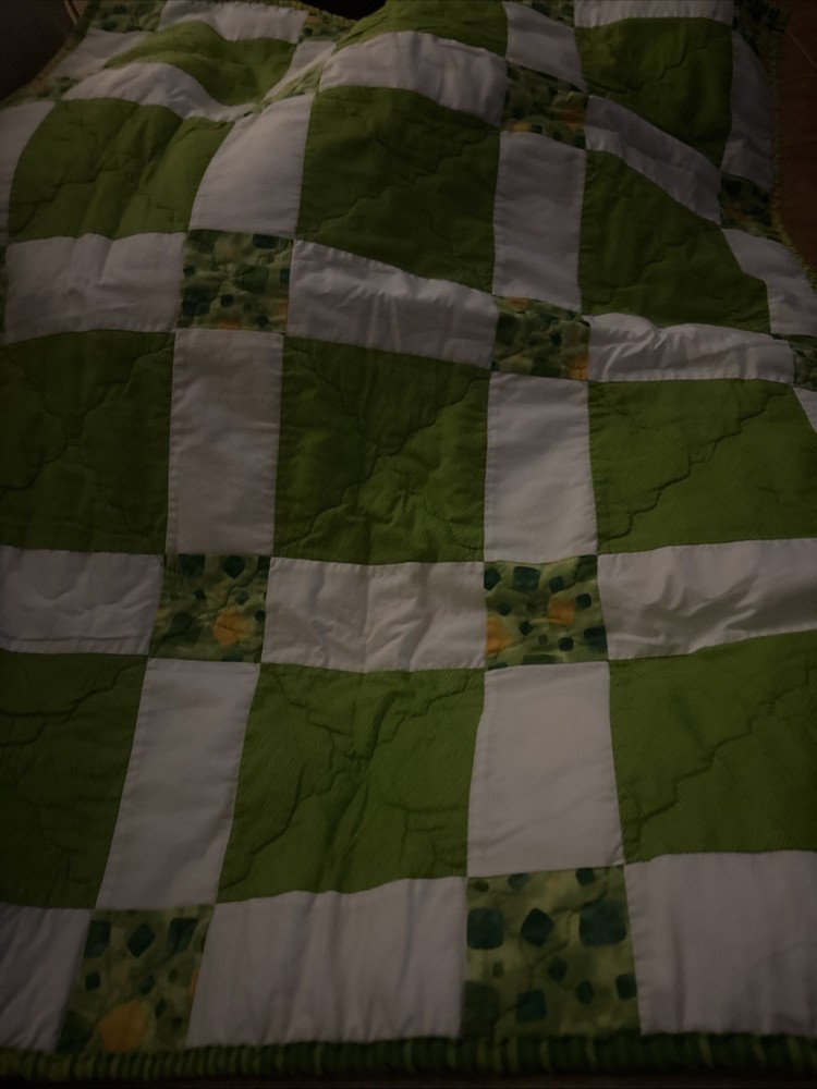 Handmade St Paddy Theme Quilt Rectangle Throw /Wall Hanging