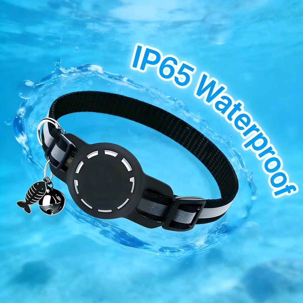 GPS Collar for Cats,Pet Tracker (Android Only) Smart Tag,Waterproof Compatible w