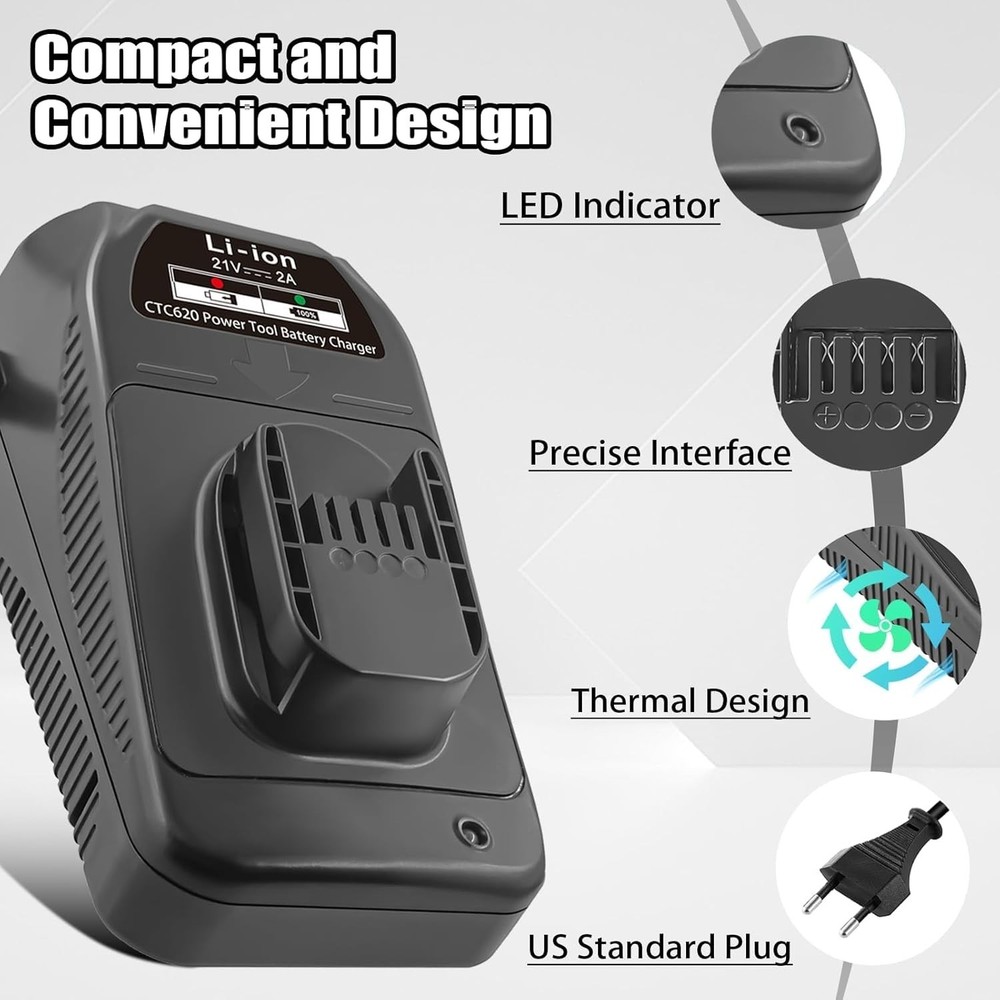 Snap On Battery Charger - Overload Protection-