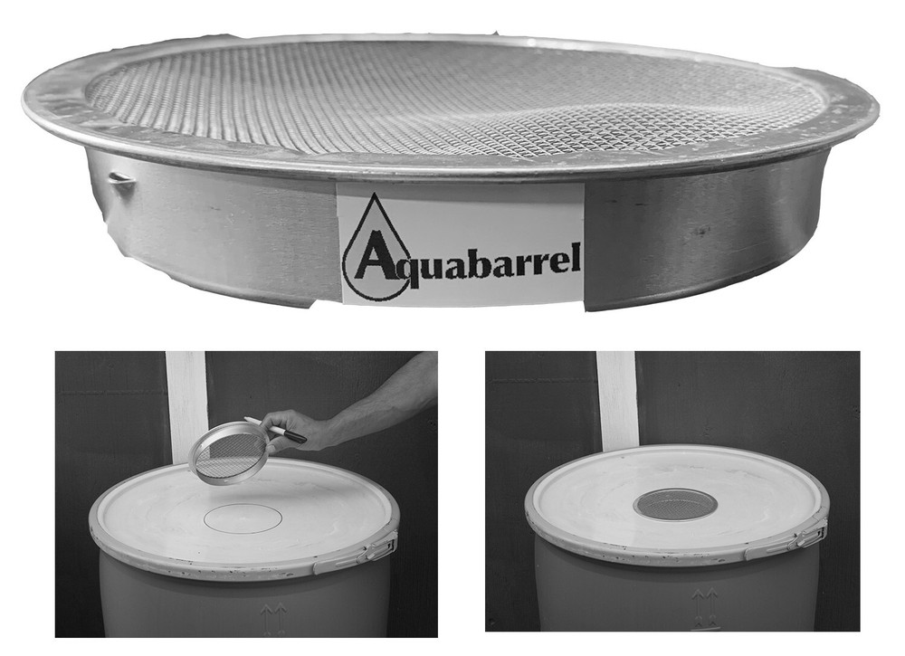 Rain Barrel Screen: 6 inch metal screen