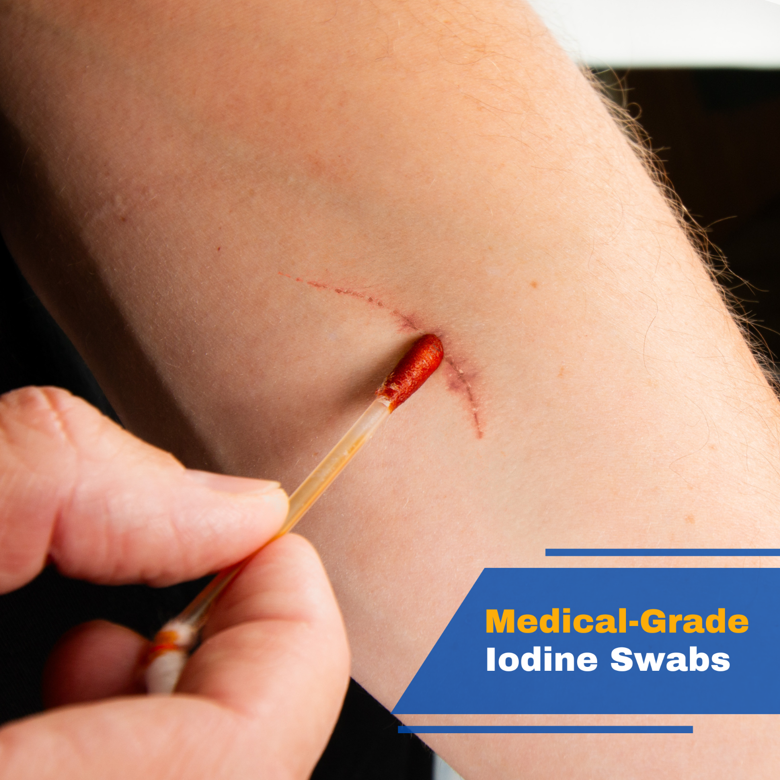 Povidone Iodine Swabs Antiseptic Swabsticks Iodine Solution Wound Cleansing