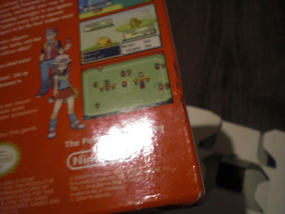 Pokémon FireRed Version Game Boy Advance GBA BOX + Inserts No Game AUTHENTIC OEM