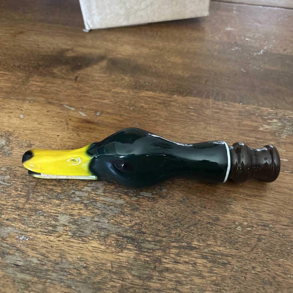 WALTON CERAMIC MALLARD HEAD CALL! SIGNED!