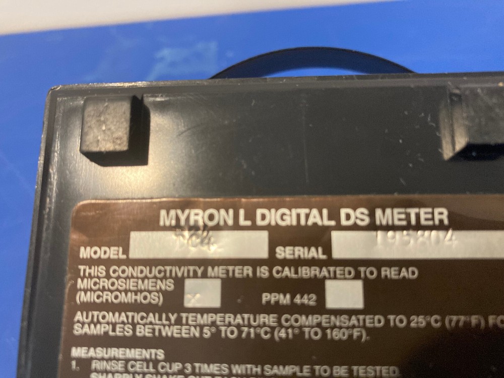 15122 Myron L DC4 digital DS meter conductivity meter