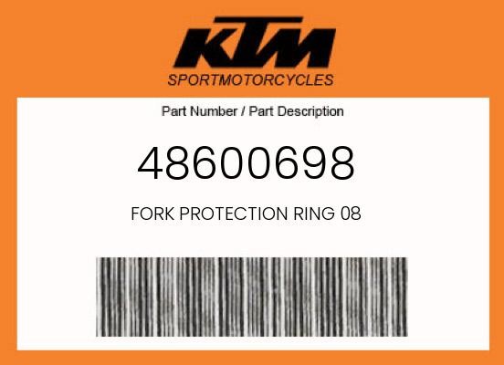 KTM Genuine Fork Protection Ring 08 - 48600698