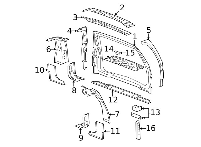 Genuine GM Upper Extension 20938346