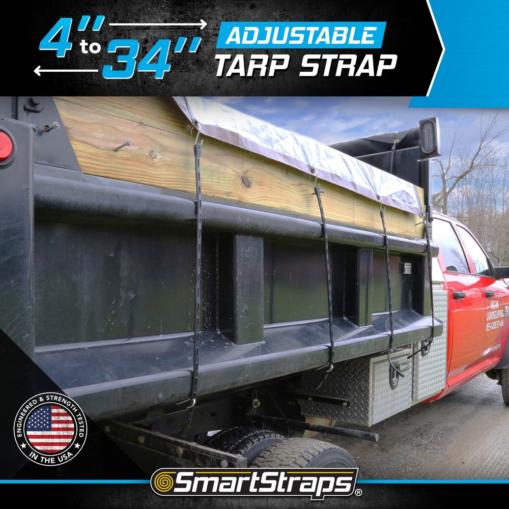 SmartStraps 34in. Adjustable EPDM Rubber Tarp Strap, Model# 489