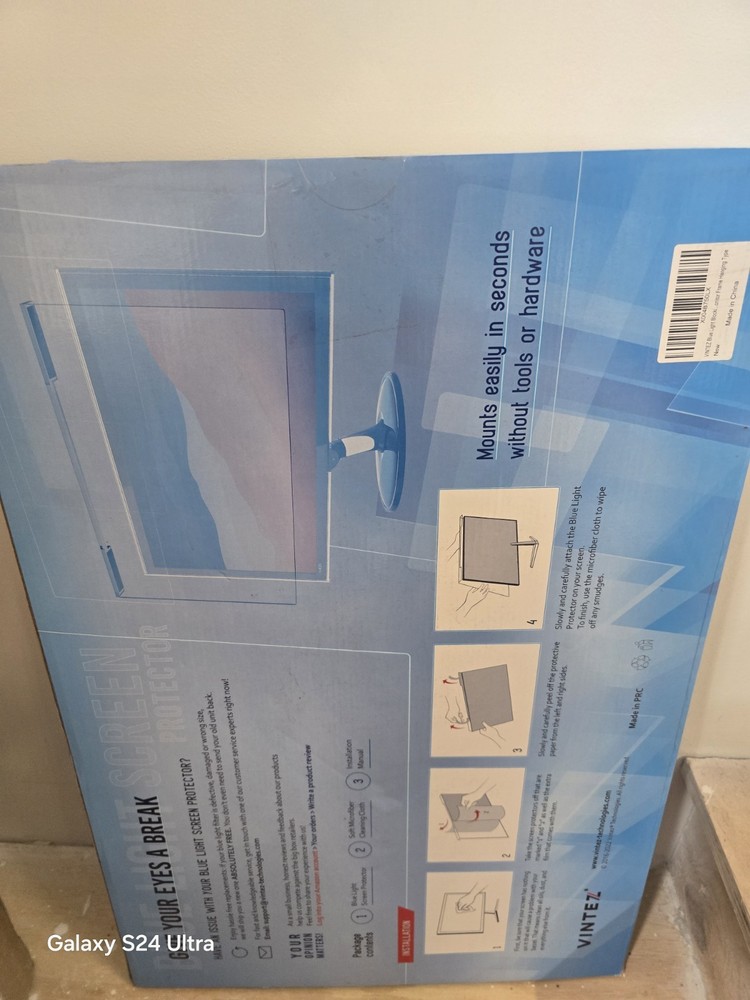 Vintez Blue Light Protection Clear Screen Protector for Widescreen Monitors