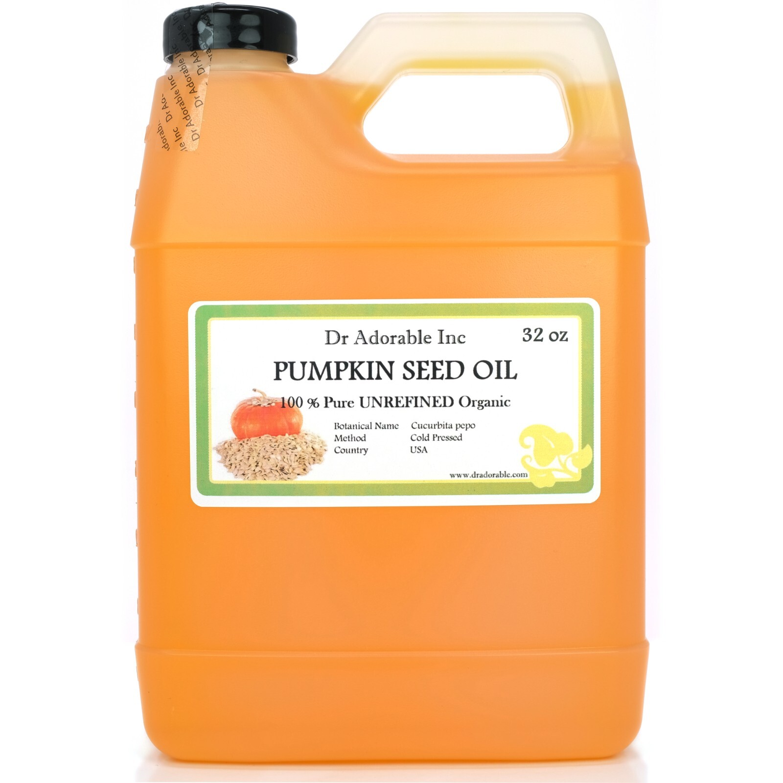 PURE UNREFINED PUMPKIN SEED OIL ORGANIC COLD PRESSED 2 OZ-UP TO 1 GALLON