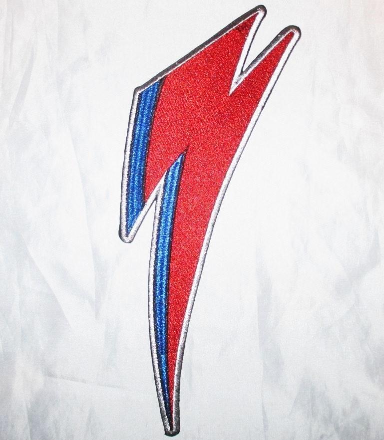 David Bowie Bolt Large Back Patch Rock