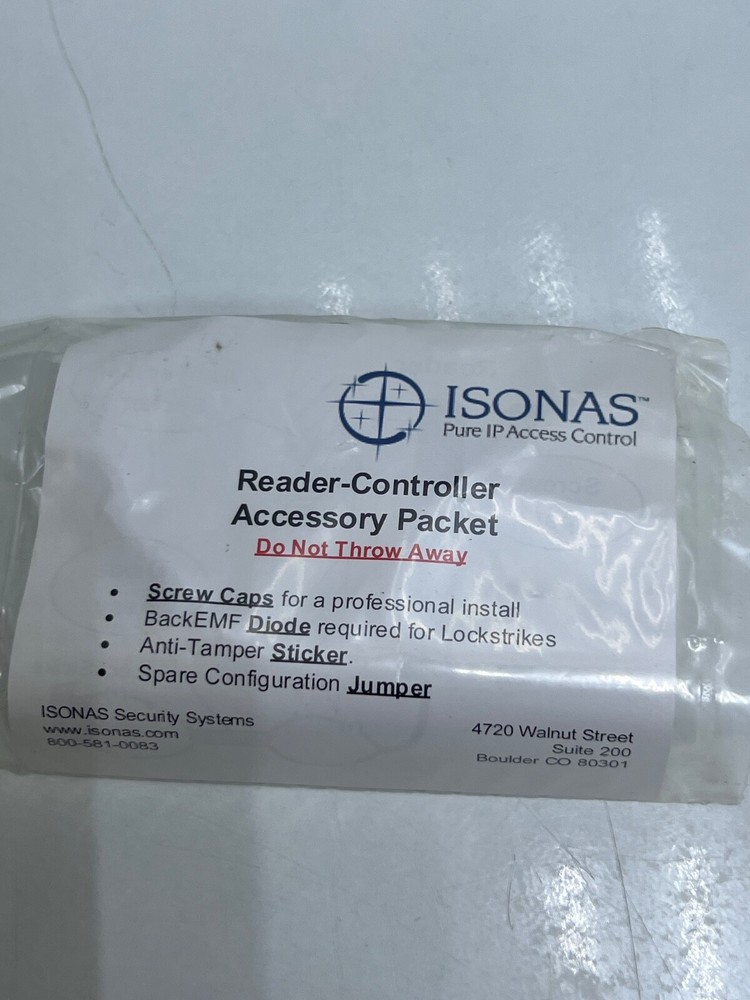 ISONAS PN: RC-03-MCT PowerNet IP Reader-Controller