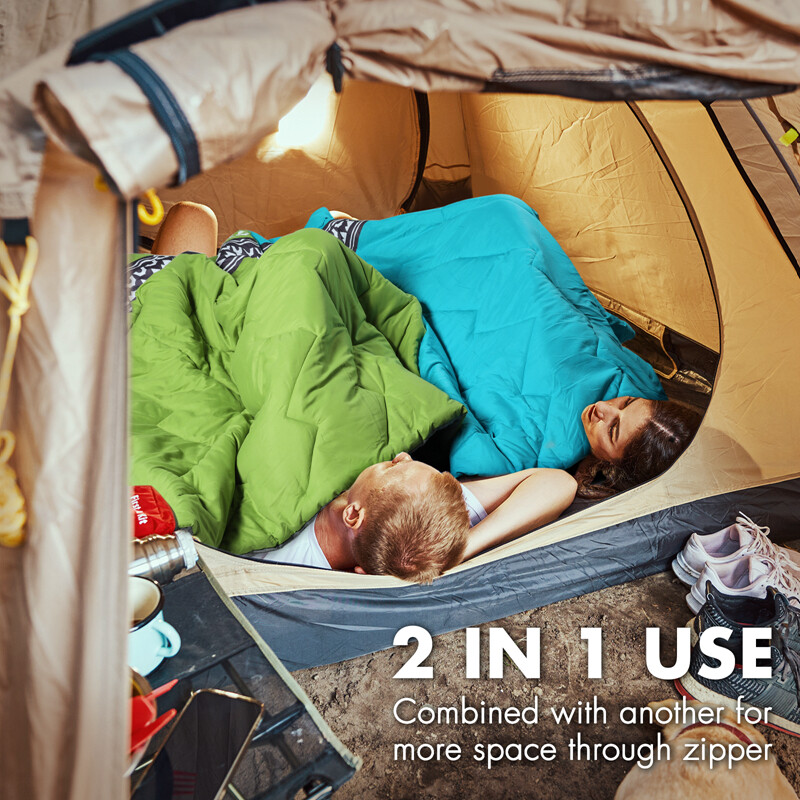 VILLEY Camping Sleeping Bag Lightweight Backpacking Sleep Bag w/Compression Sack