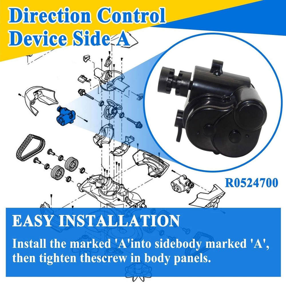 Replace for MX8,MX8 Elite Pool Cleaners R0524700 Side A Direction Control Device