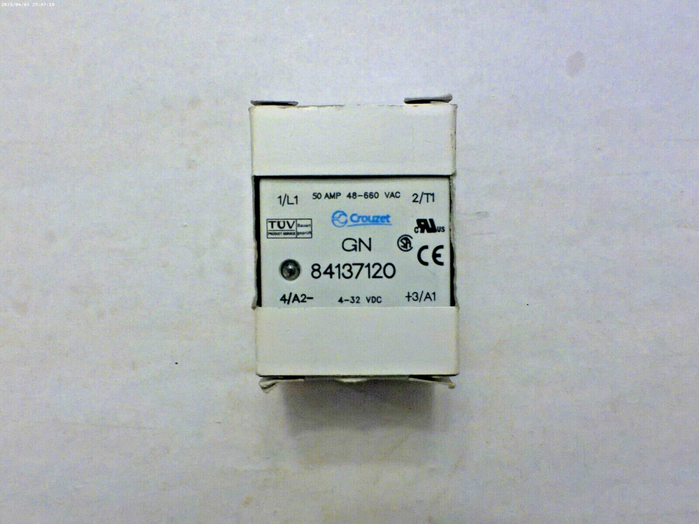 Crouzet GN84137120 Solid State Relay 4-32VDC 48-660VAC 50A
