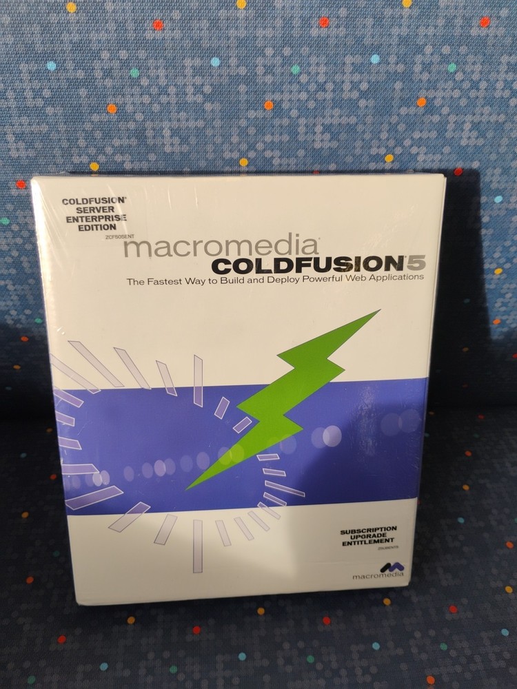 ColdFusion Server Enterprise ZCF50SENT, Macromedia Coldfusion5, 1995-2001