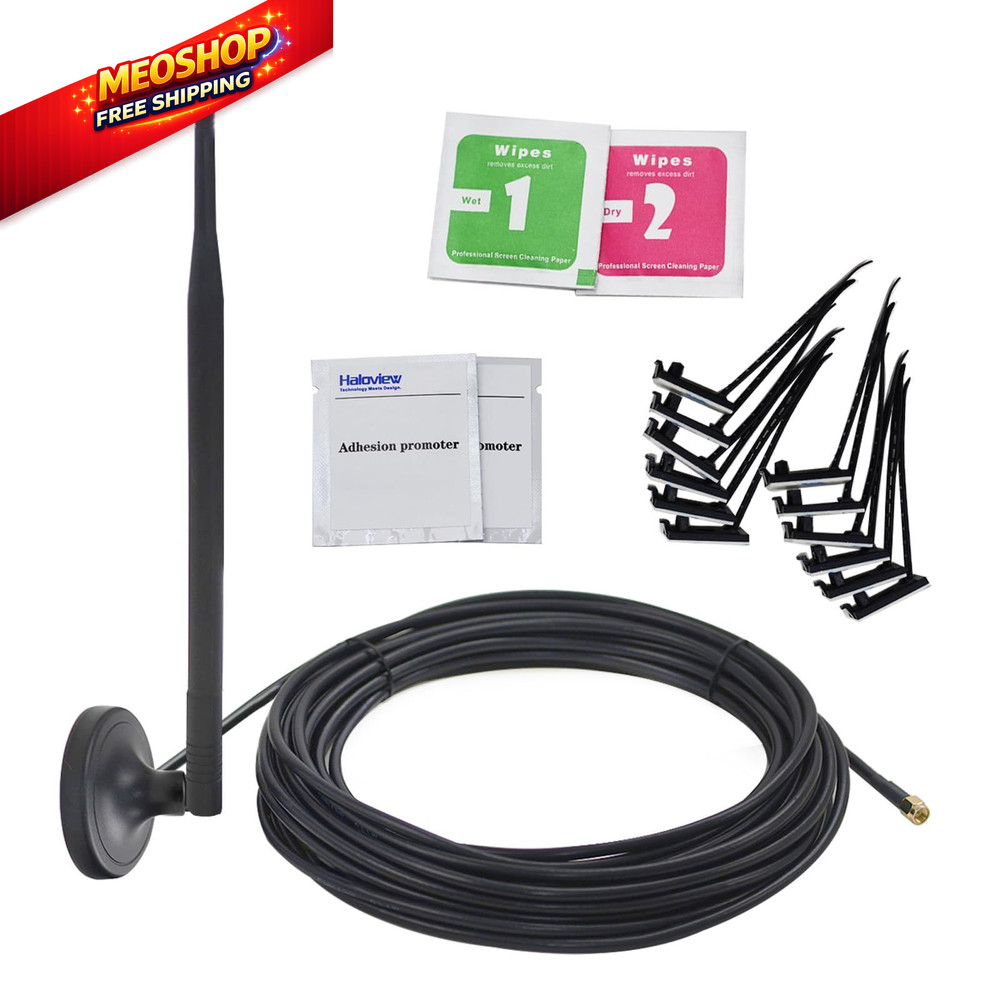 Haloview 2.4G Wireless 33ft Extension Antenna for Camera Black
