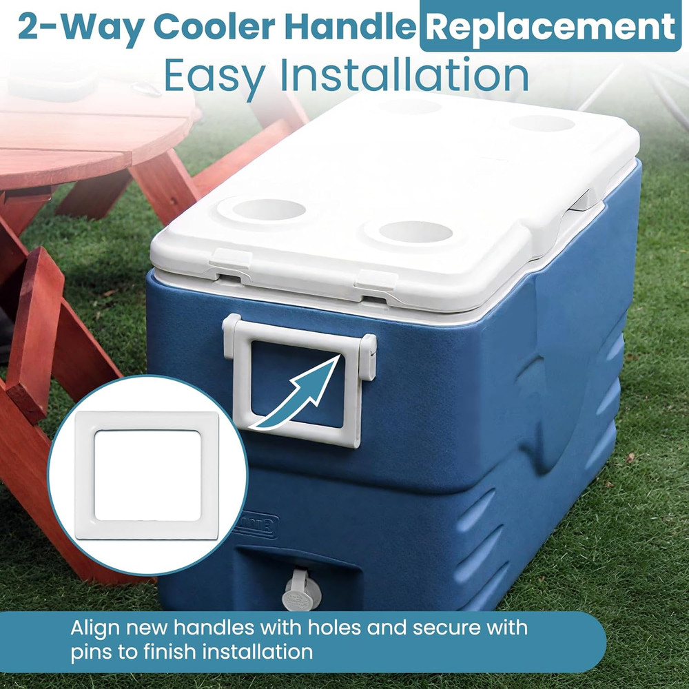 Cooler Handle Replacement for Coleman Xtreme Cooler, Two-Way Handle Part Comp...