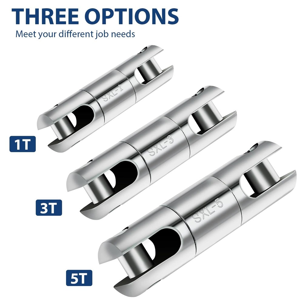 1T Wire Pulling Tools, Wire Line Rope Ball Bearing Swivel Cable Pulling Grip,...