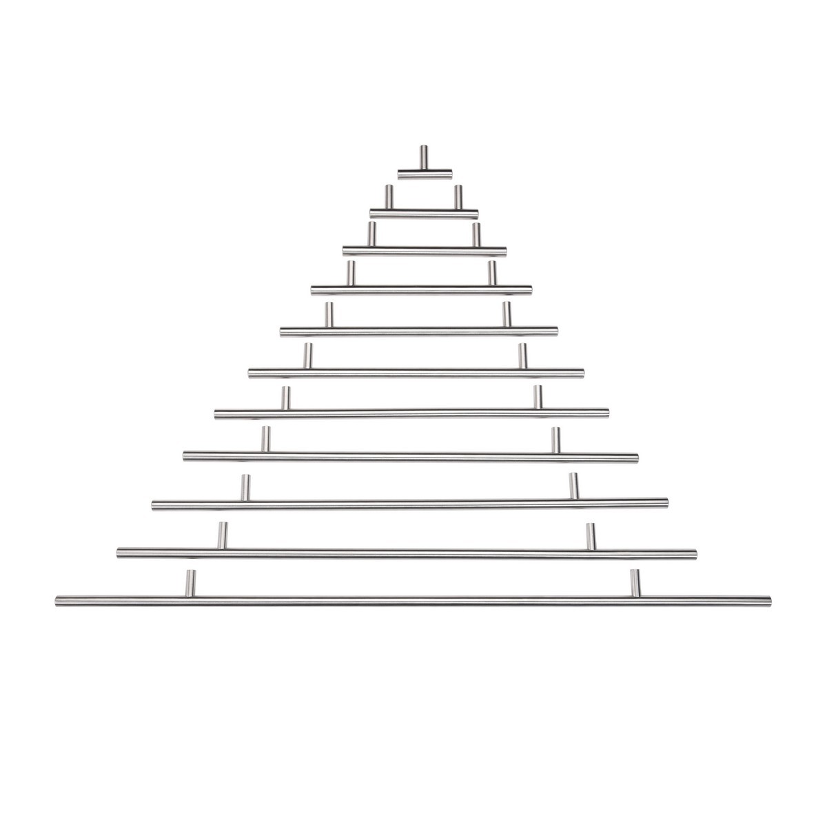 Stainless Steel T Bar Kitchen Cabinet Door Hardware Pulls Handles Knobs 2" - 24"