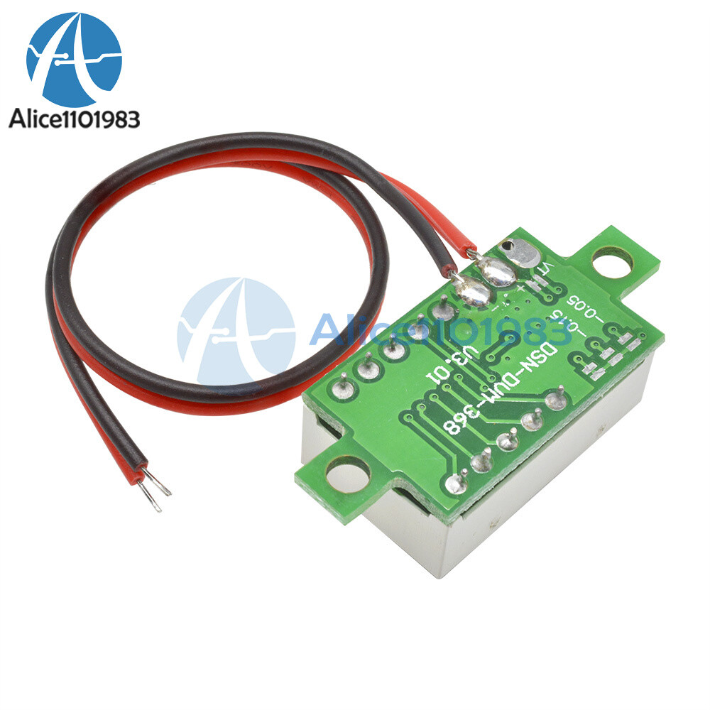0.36 LED DC4.7-30V Blue Volt Voltage Meter Display Digital Voltmeter With 2 Wire