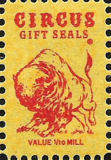 100 Circus Merchant Trade Stamps - MNH - Animals - Horse - Wagon - Elephant