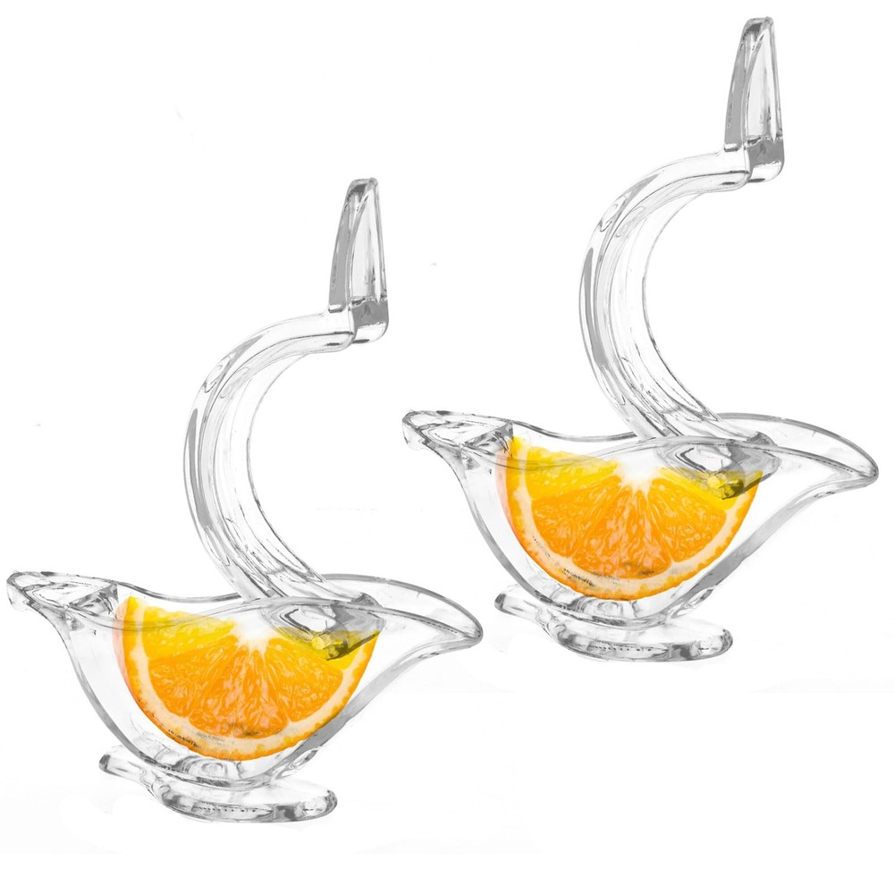 2Pcs Manual Lemon Slice Squeezer Lemon Juicer