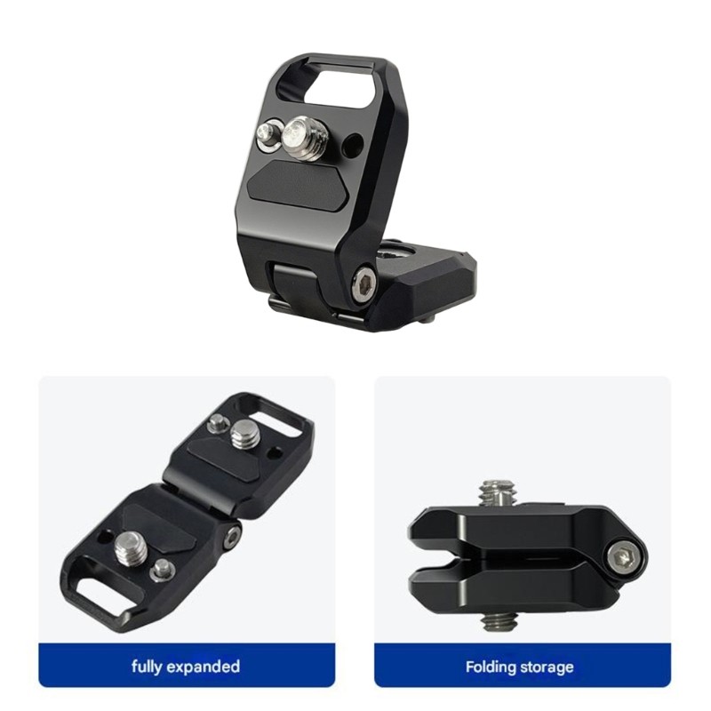 Studio Foldable Mounting Plate 1/4 Thread 3kg Capacity Photography Tool