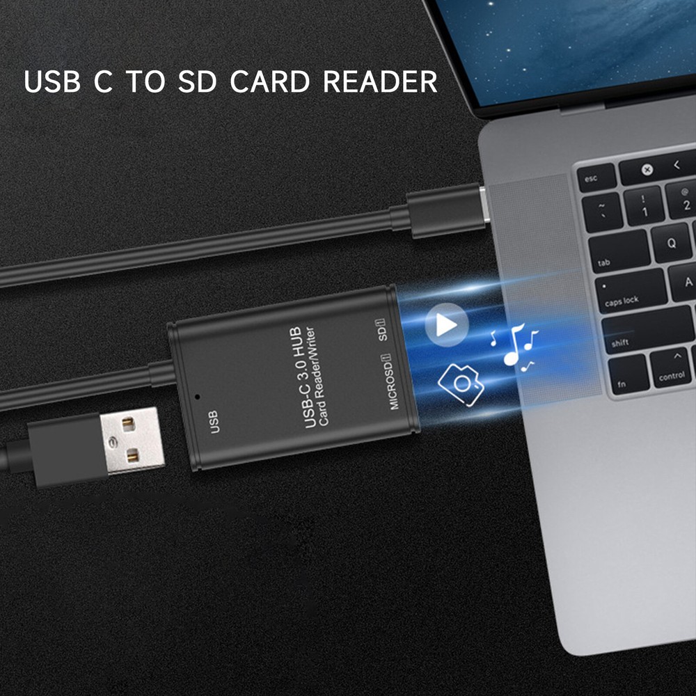 USB C to SD Card Reader Writer OTG Adapter USB 3.0 Micro SD Memory Card ReaderrM