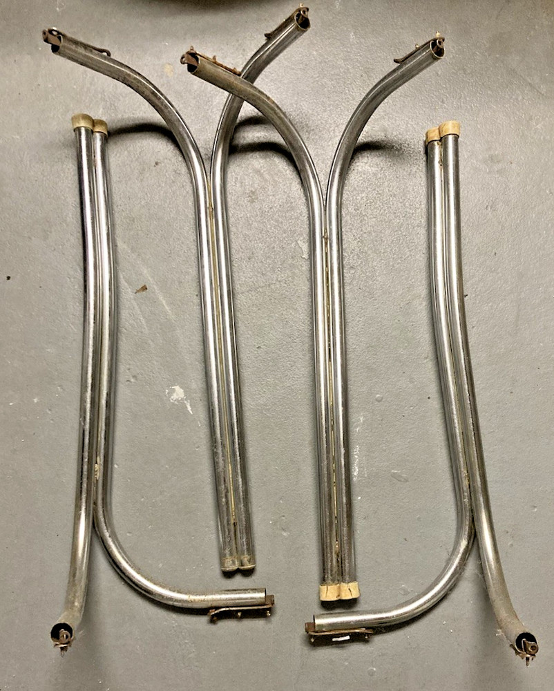 Vintage Chrome Kitchen Table Legs
