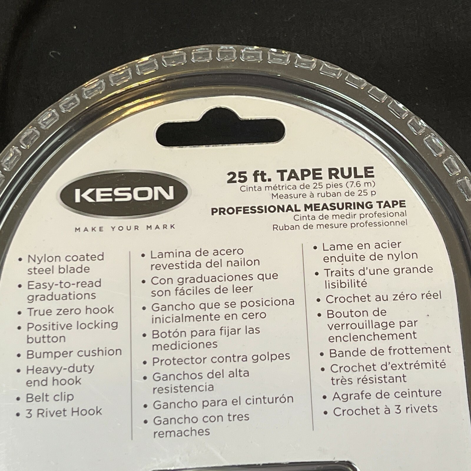 Keson Professional 25 Ft Tape Measure, 1 In Blade Pgpro1825v 25' Measuring Tape