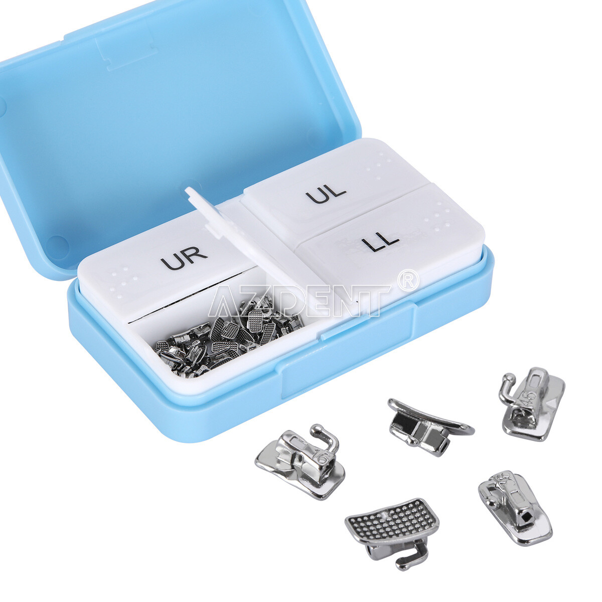 50Sets Dental Orthodontic Buccal Tube 1st 2nd Molar Tube Roth MBT 022/018 AZDENT