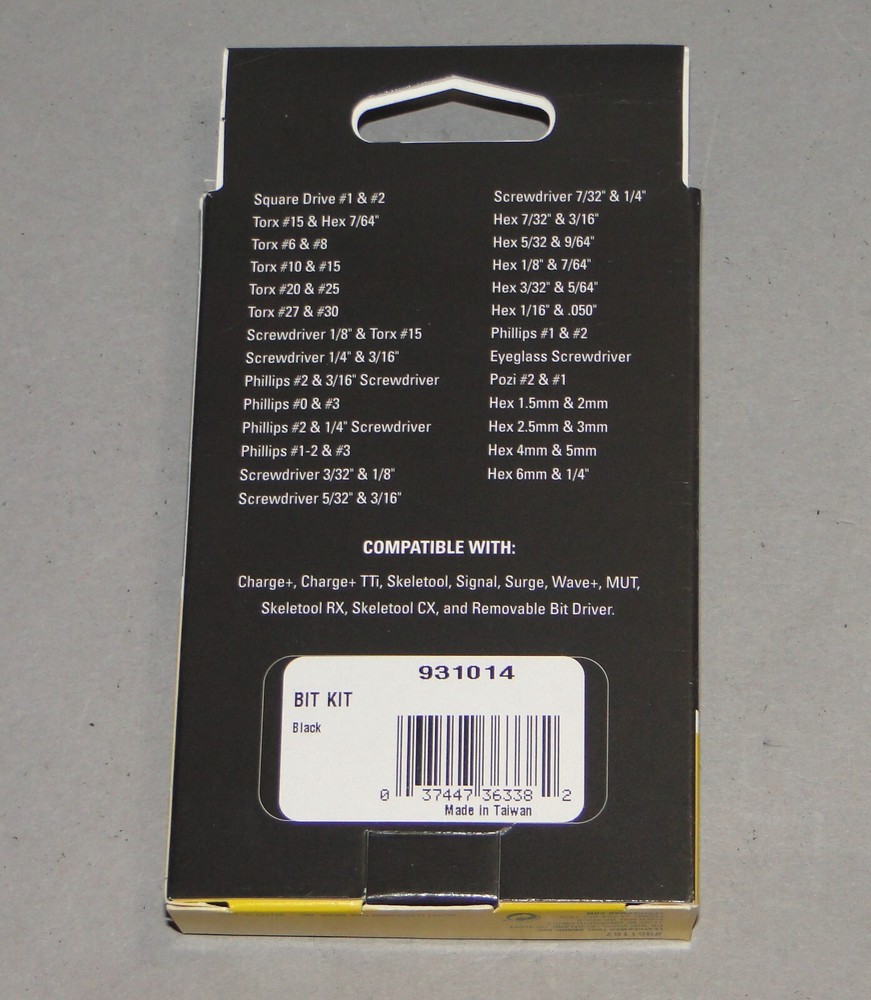 Leatherman® Bit Kit 20 Replacement Bits plus 1 Eyeglass Bit in 2 Holders #931014