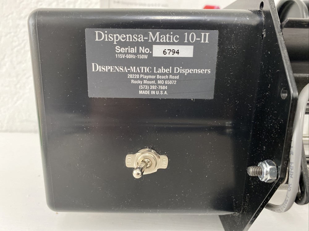 Dispensa Matic 10" Labeling Machine