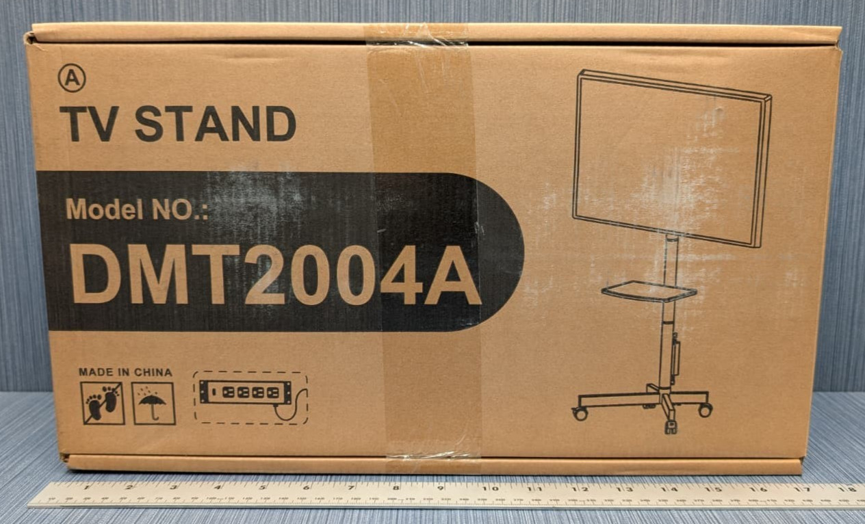 Rfiver Mobile TV Cart with Power Outlet for 23-65 Inch TVs up to 88 lbs