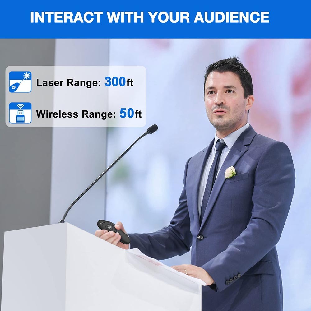 User-Friendly Sturdy High-Performance Multi-Functional Wireless Presenter Remote