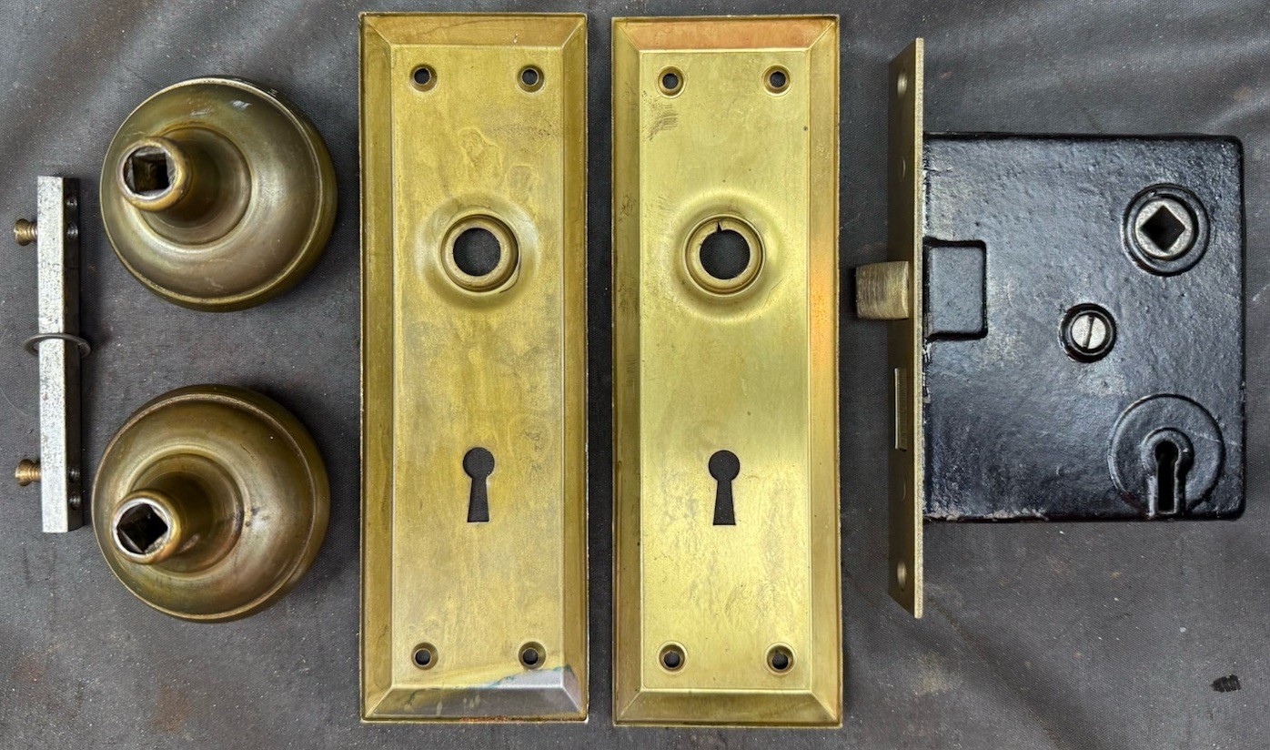 Plain Brass Door Knobs Set Deco Craftsman 1 Of 14 Sets